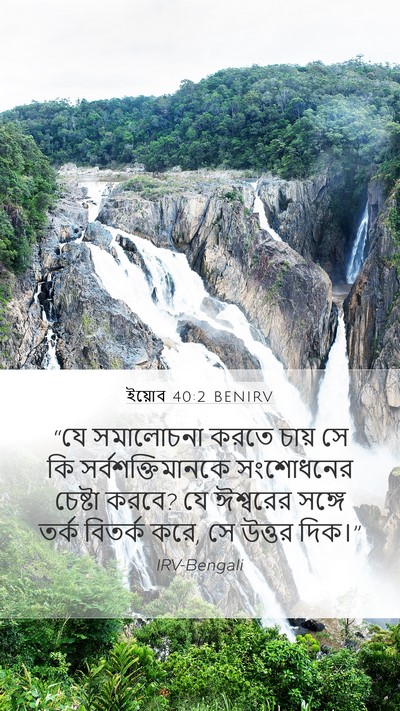 ইয়োব 40:2 BENIRV Bible Verse Image