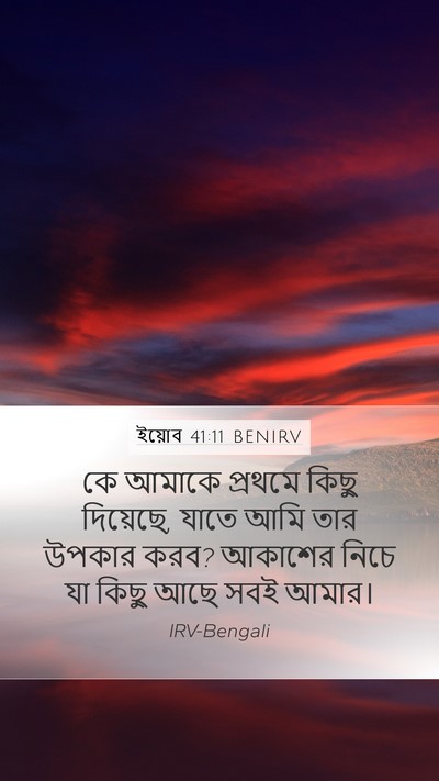 ইয়োব 41:11 BENIRV Bible Verse Image