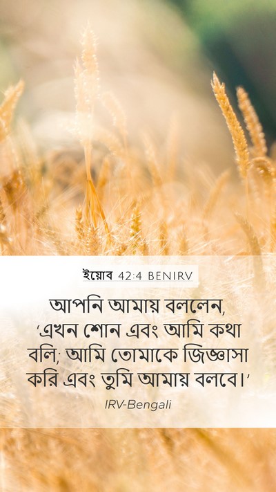 ইয়োব 42:4 BENIRV Bible Verse Image