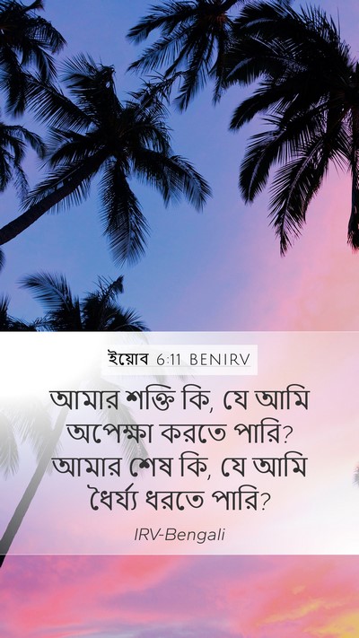 ইয়োব 6:11 BENIRV Bible Verse Image