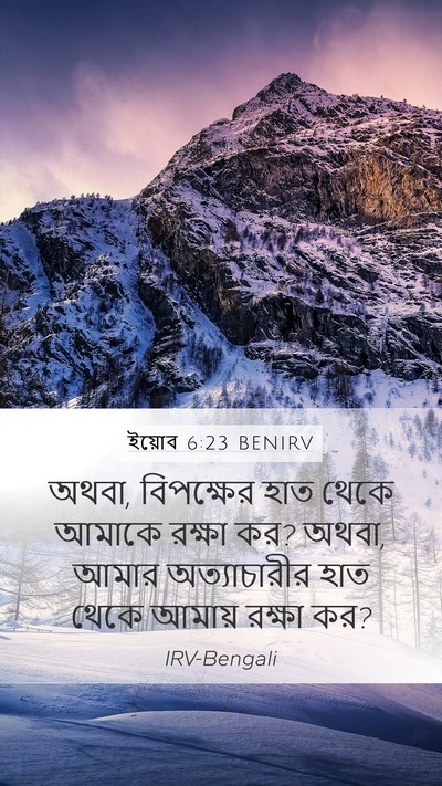 ইয়োব 6:23 BENIRV Bible Verse Image
