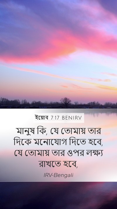 ইয়োব 7:17 BENIRV Bible Verse Image
