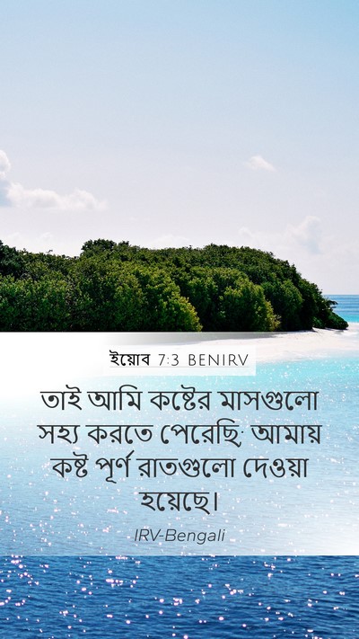 ইয়োব 7:3 BENIRV Bible Verse Image