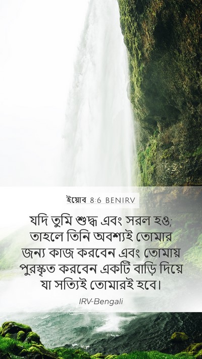 ইয়োব 8:6 BENIRV Bible Verse Image