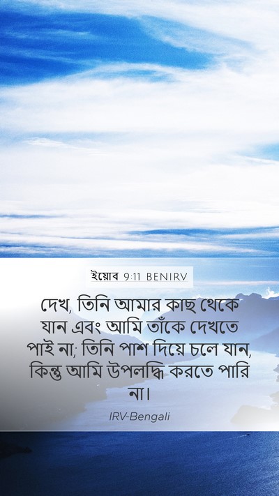 ইয়োব 9:11 BENIRV Mobile Phone Wallpaper - দেখ, তিনি আমার কাছ - Mobile Bible Verse Wallpaper