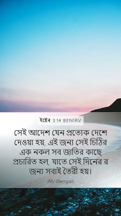 ইষ্টেৰ 3:14 BENIRV Bible Verse Image