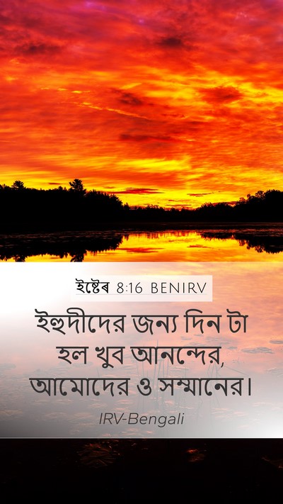 ইষ্টেৰ 8:16 BENIRV Bible Verse Image