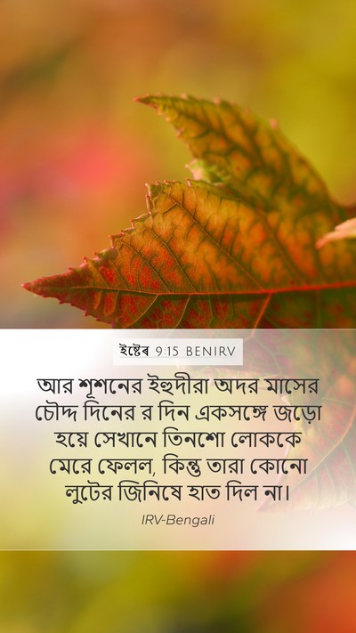 ইষ্টেৰ 9:15 BENIRV Bible Verse Image