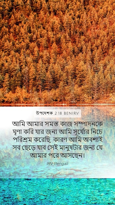 উপদেশক 2:18 BENIRV Bible Verse Image