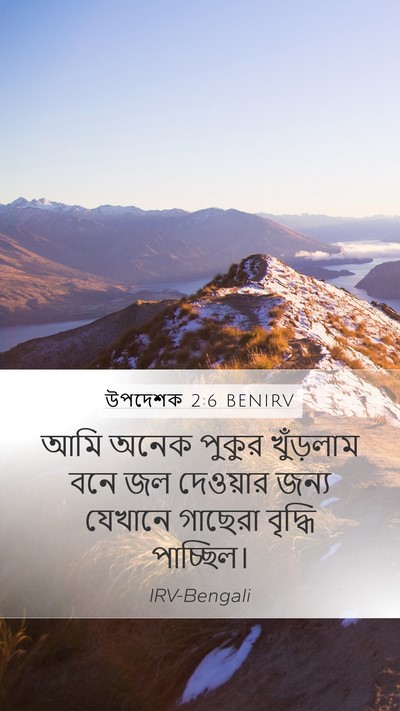 উপদেশক 2:6 BENIRV Bible Verse Image