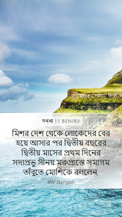 গননা 1:1 BENIRV Bible Verse Image