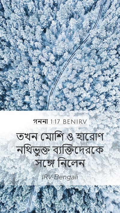 গননা 1:17 BENIRV Bible Verse Image