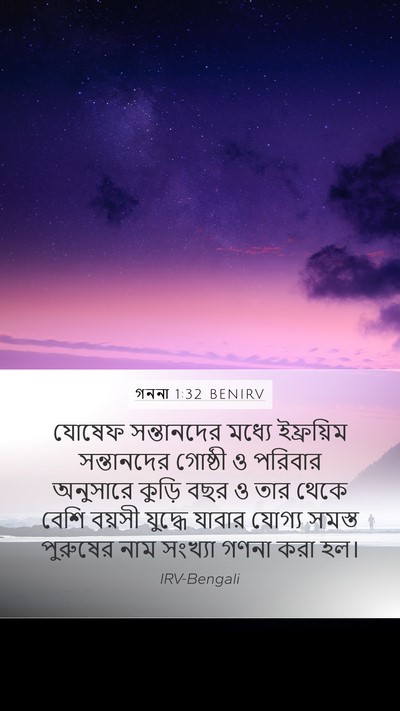 গননা 1:32 BENIRV Bible Verse Image