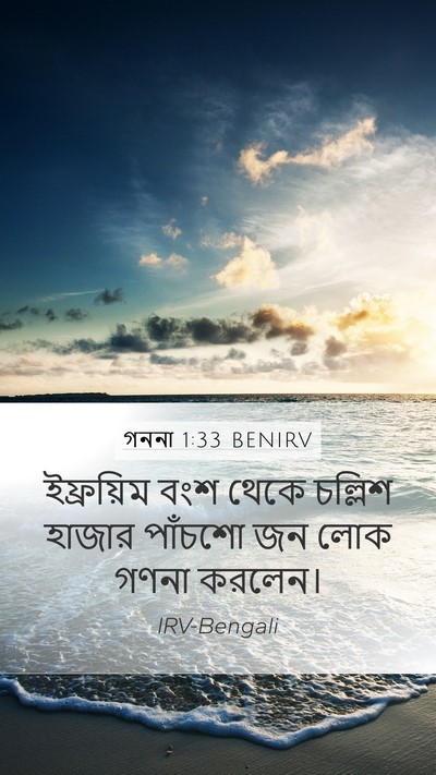 গননা 1:33 BENIRV Bible Verse Image