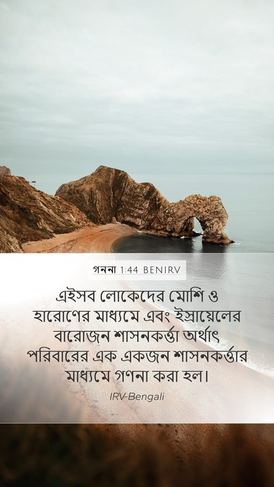 গননা 1:44 BENIRV Mobile Phone Wallpaper - এইসব লোকেদের মোশি - Mobile Bible Verse Wallpaper