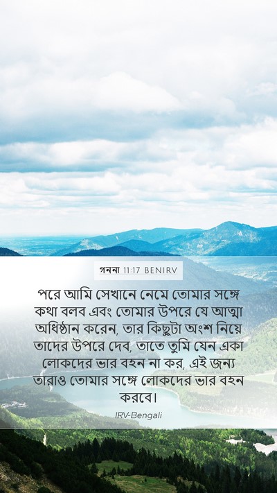 গননা 11:17 BENIRV Bible Verse Image