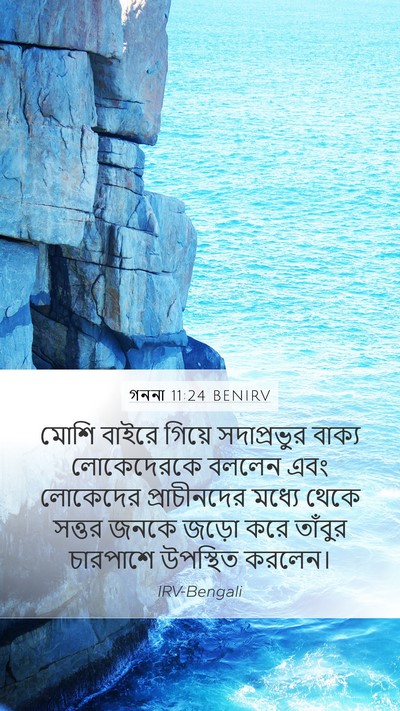 গননা 11:24 BENIRV Bible Verse Image
