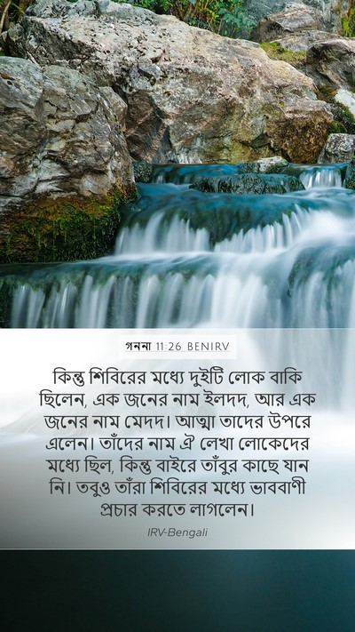 গননা 11:26 BENIRV Mobile Phone Wallpaper - কিন্তু শিবিরের - Mobile Bible Verse Wallpaper