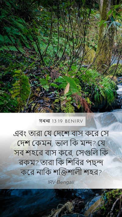 গননা 13:19 BENIRV Mobile Phone Wallpaper - এবং তারা যে দেশে - Mobile Bible Verse Wallpaper