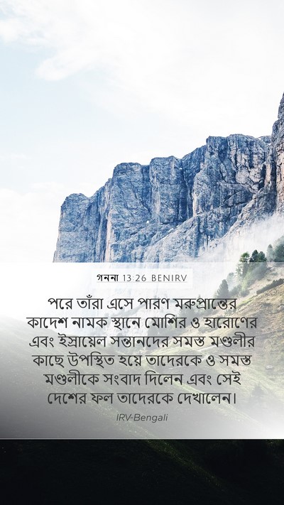 গননা 13:26 BENIRV Bible Verse Image