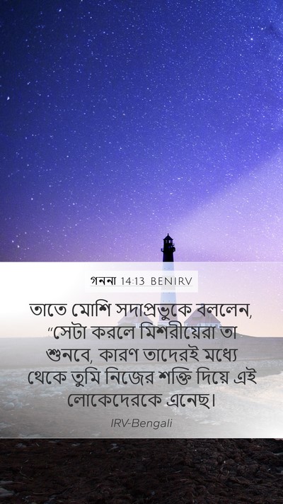 গননা 14:13 BENIRV Bible Verse Image