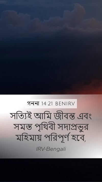 গননা 14:21 BENIRV Bible Verse Image