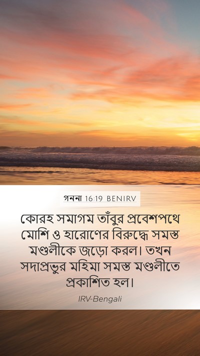 গননা 16:19 BENIRV Bible Verse Image