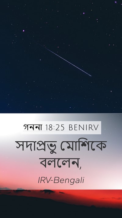গননা 18:25 BENIRV Mobile Phone Wallpaper - সদাপ্রভু মোশিকে - Mobile Bible Verse Wallpaper