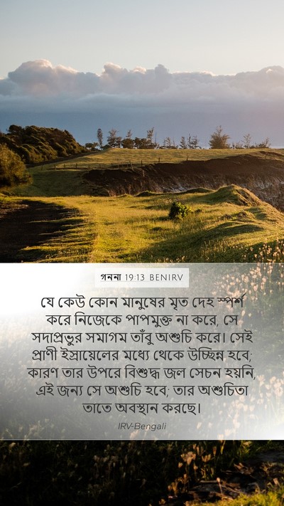 গননা 19:13 BENIRV Bible Verse Image