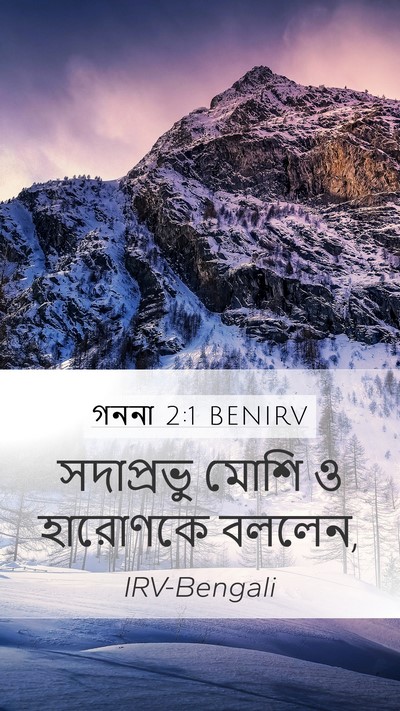 গননা 2:1 BENIRV Bible Verse Image