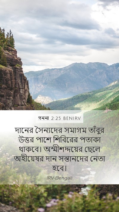 গননা 2:25 BENIRV Bible Verse Image