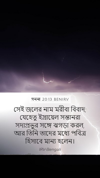গননা 20:13 BENIRV Bible Verse Image