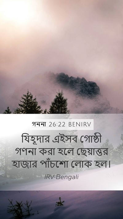 গননা 26:22 BENIRV Bible Verse Image