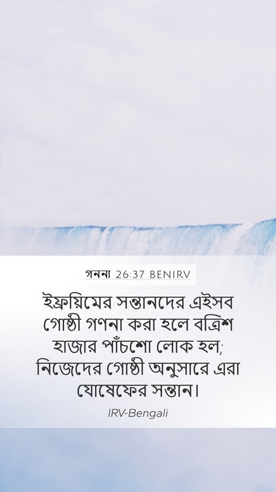 গননা 26:37 BENIRV Bible Verse Image