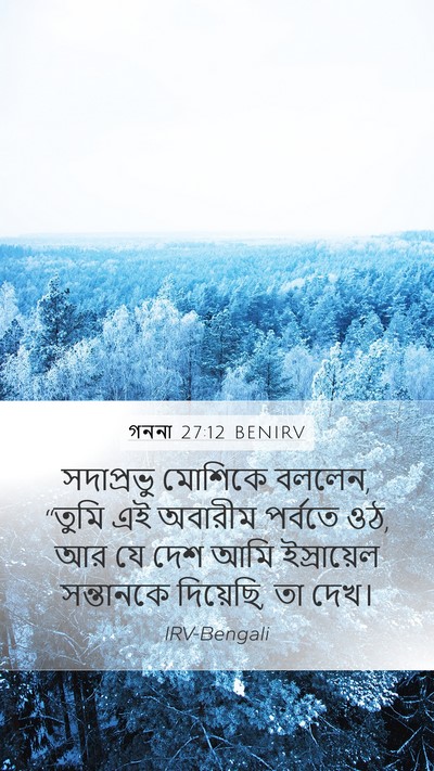 গননা 27:12 BENIRV Bible Verse Image