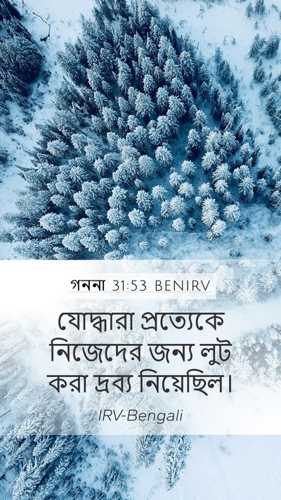গননা 31:53 BENIRV Mobile Phone Wallpaper - যোদ্ধারা - Mobile Bible Verse Wallpaper