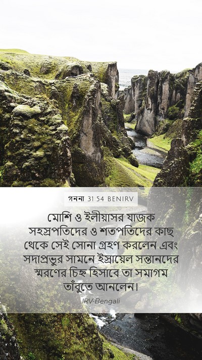 গননা 31:54 BENIRV Bible Verse Image