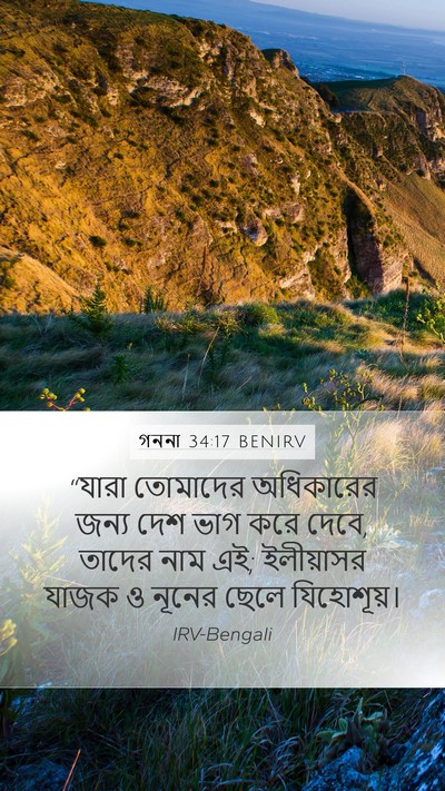 গননা 34:17 BENIRV Bible Verse Image