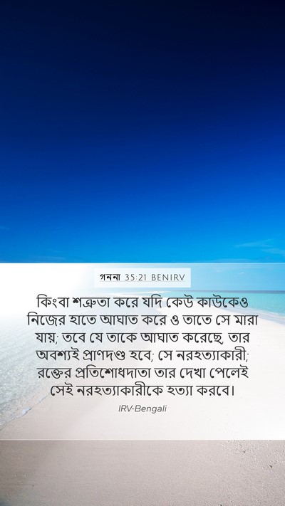 গননা 35:21 BENIRV Bible Verse Image