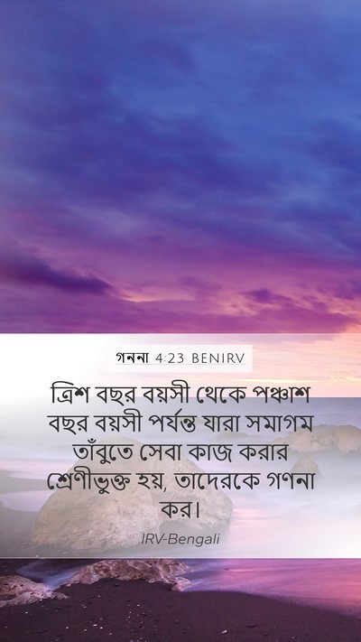 গননা 4:23 BENIRV Bible Verse Image