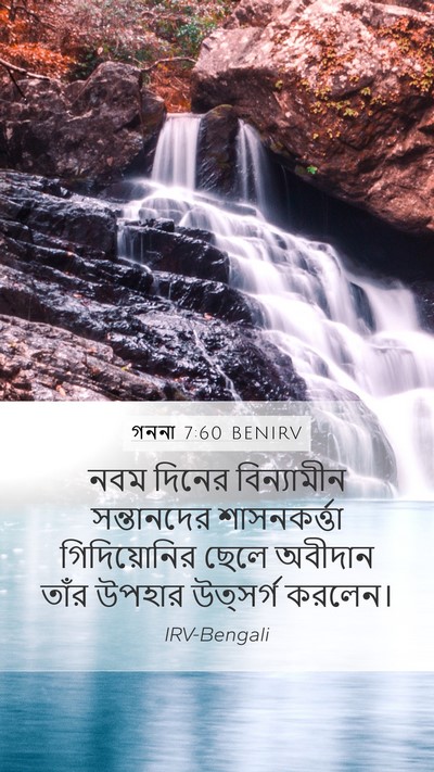 গননা 7:60 BENIRV Bible Verse Image