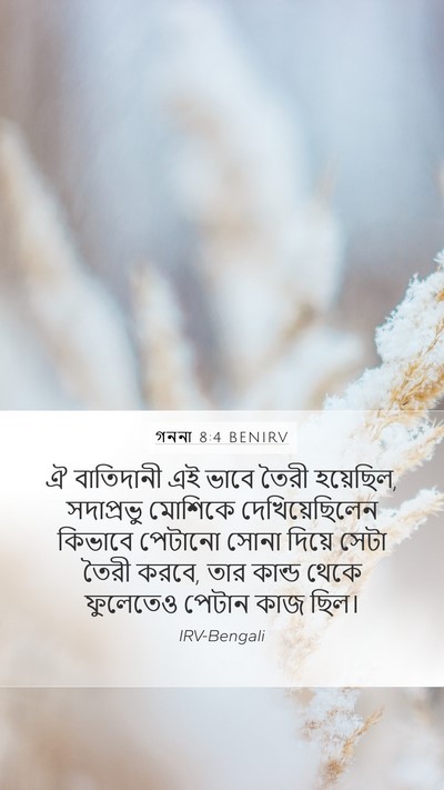 গননা 8:4 BENIRV Bible Verse Image