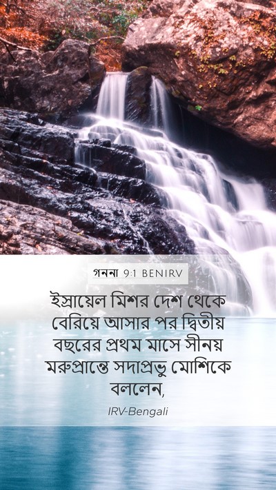 গননা 9:1 BENIRV Mobile Phone Wallpaper - ইস্রায়েল মিশর - Mobile Bible Verse Wallpaper