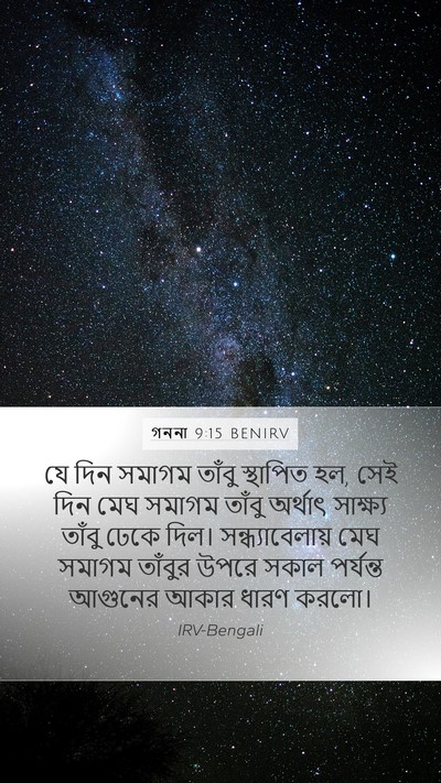 গননা 9:15 BENIRV Bible Verse Image