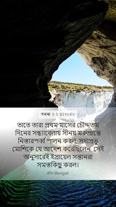 গননা 9:5 BENIRV Bible Verse Image