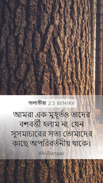 গালাতীয়া 2:5 BENIRV Bible Verse Image