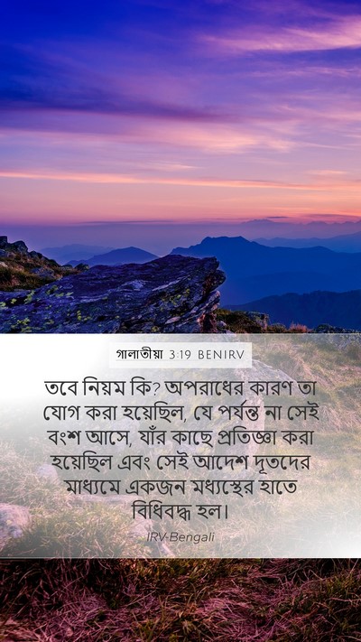 গালাতীয়া 3:19 BENIRV Bible Verse Image