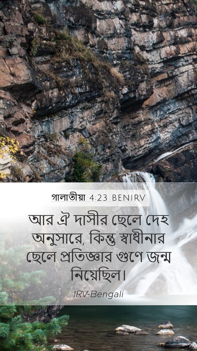 গালাতীয়া 4:23 BENIRV Bible Verse Image