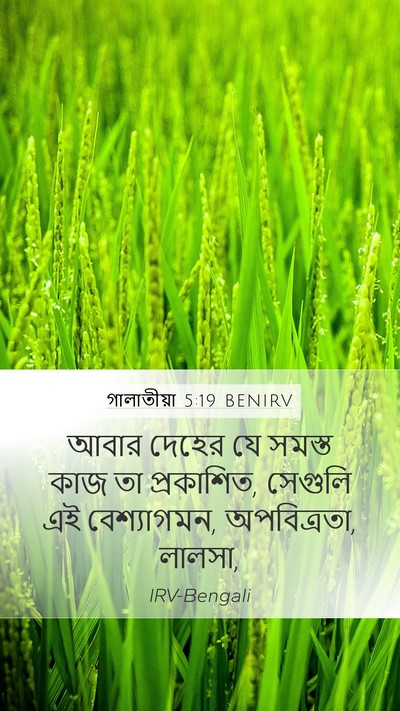 গালাতীয়া 5:19 BENIRV Bible Verse Image