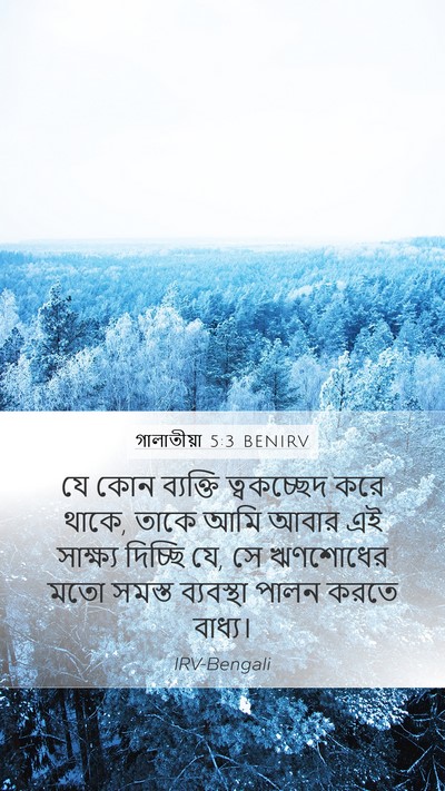 গালাতীয়া 5:3 BENIRV Bible Verse Image